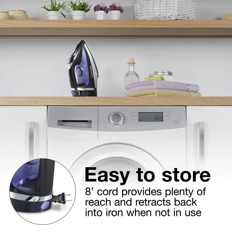 Iron 4.5X11.3X5.4 IN Stainless Steel 1200 Watts Retractable Cord 1/Each