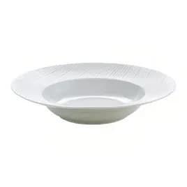 Pasta Bowl 11 IN 20 OZ Porcelain White Embossed Rim 24/Case