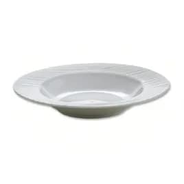 Soup Bowl 9.13 IN 11 OZ Porcelain White Embossed Rim Dishwasher Safe 24/Case