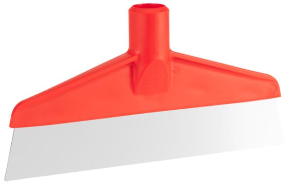 Vikan® Scraper 1.2X9.6X4.9 IN Polypropylene (PP) Stainless Steel Red Threaded 1/Each