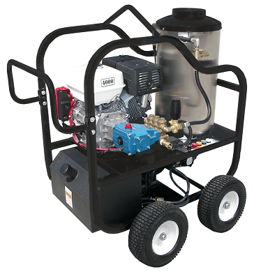 Hot Shot Pressure Washer 4000 PSI Gas Powered 4 GPM Hot Water Adjustable Thermostat 1/Each