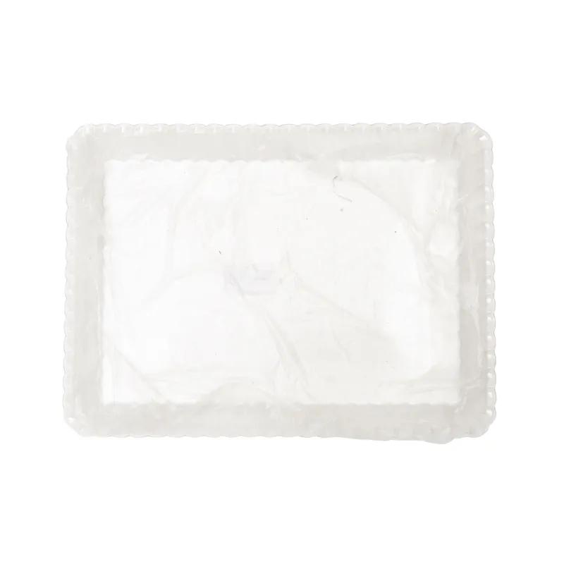 Flairware Serving Tray 9X13 IN Plastic Clear Rectangle 48/Case