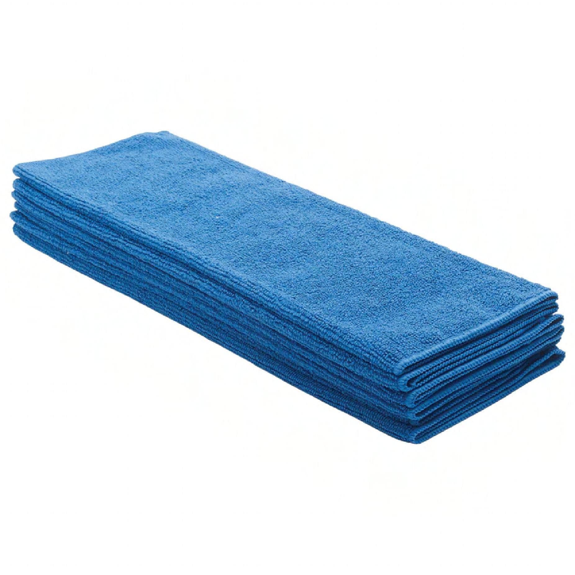 Towel 16X16 IN Microfiber Blue 6 Count/Pack