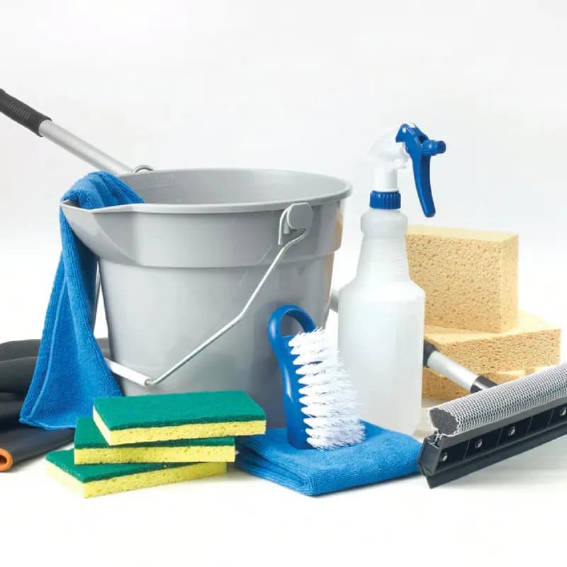 Towel 16X16 IN Microfiber Blue 6 Count/Pack