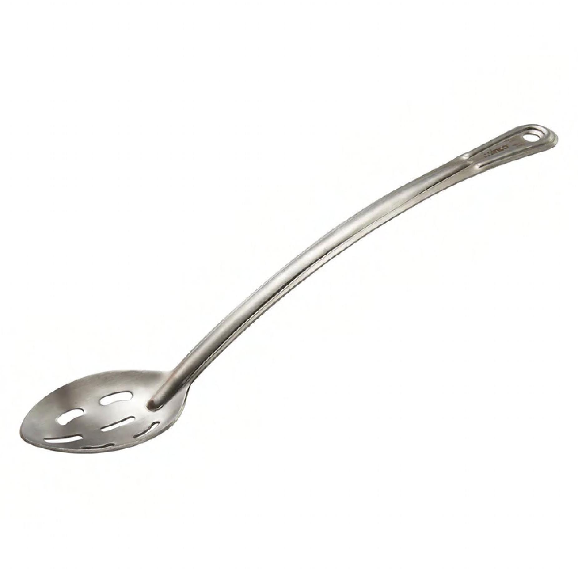 Curv™ Basting Spoon 15 IN 18/0 Stainless Steel Slotted Curved Handle 1/Each