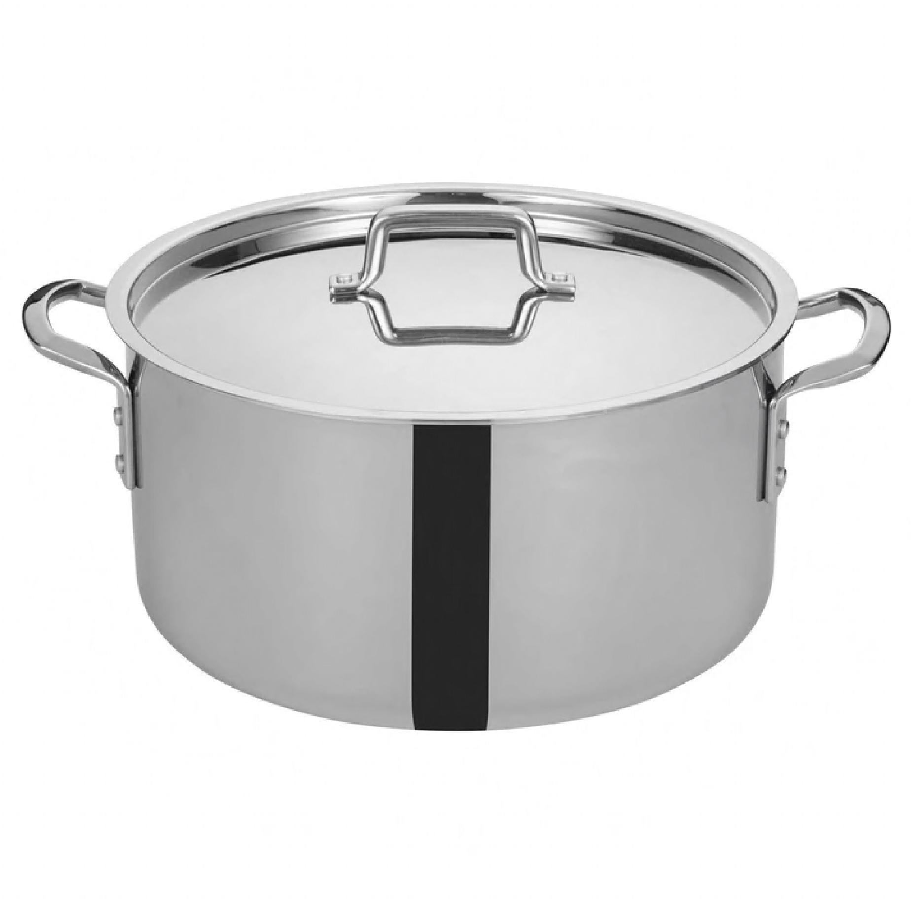 Tri-Gen Tri-Ply Stock Pot 20 QT 18/8 Stainless Steel Dishwasher Safe 1/Each