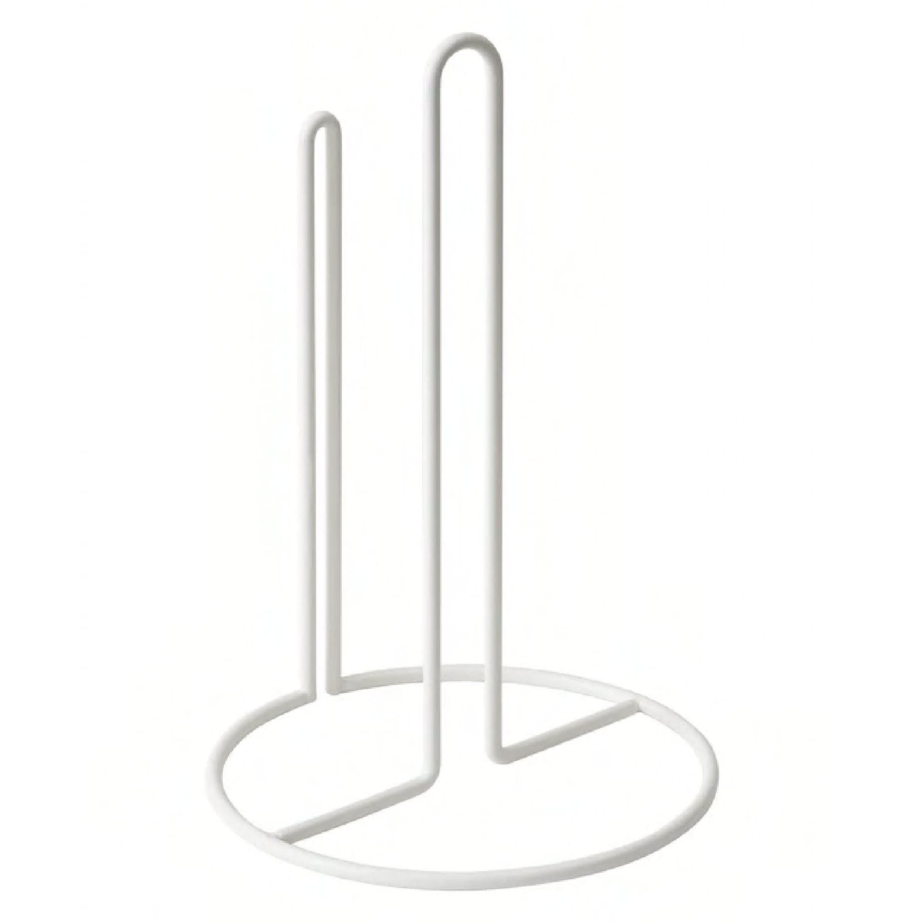 Roll Towel Holder 7.88X7.88X11.75 IN Metal Wire White Fits Up To 7IN DIA x 11IN H Roll Towels 1/Each