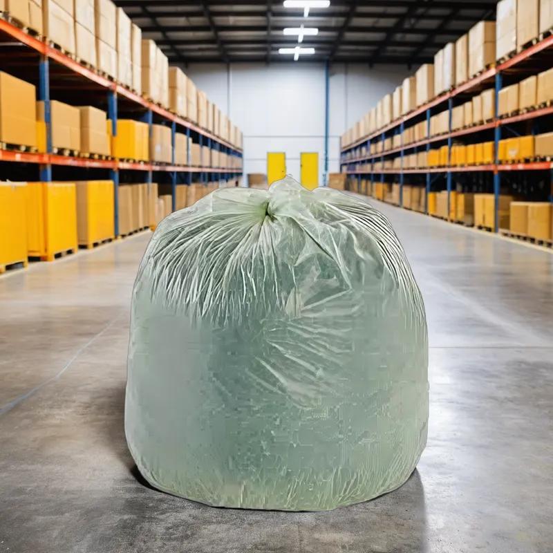 Can Liner 28X46 IN Green Plastic 20MIC Coreless Slim Jim 200/Case