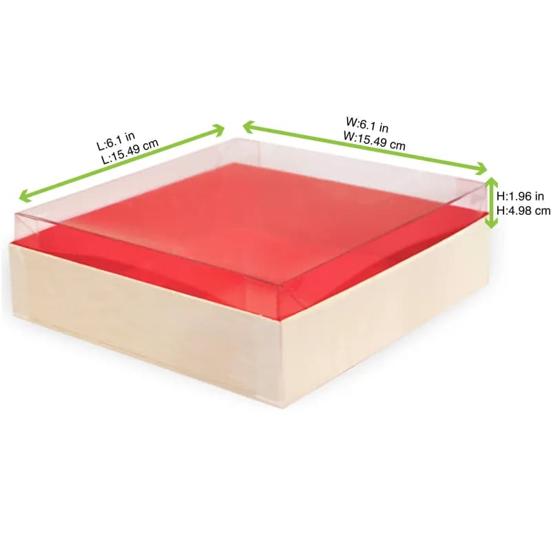 Lid 6.1X6.1X1.96 IN Plastic Clear For Container Freezer Safe 100 Count/Case