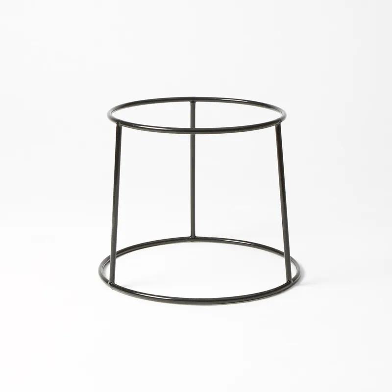 Seafood Tower Stand 7.5 IN Steel Polyvinyl Chloride (PVC) Black Hand Wash 1/Each