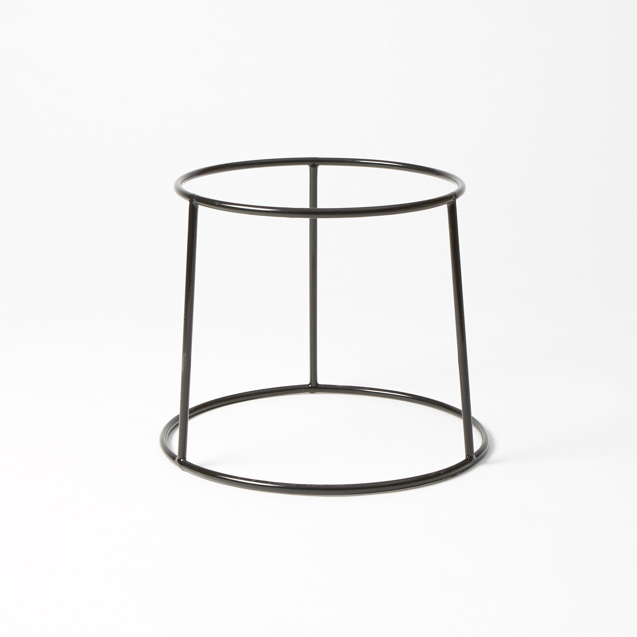 Seafood Tower Stand 7.5 IN Steel Polyvinyl Chloride (PVC) Black Hand Wash 1/Each