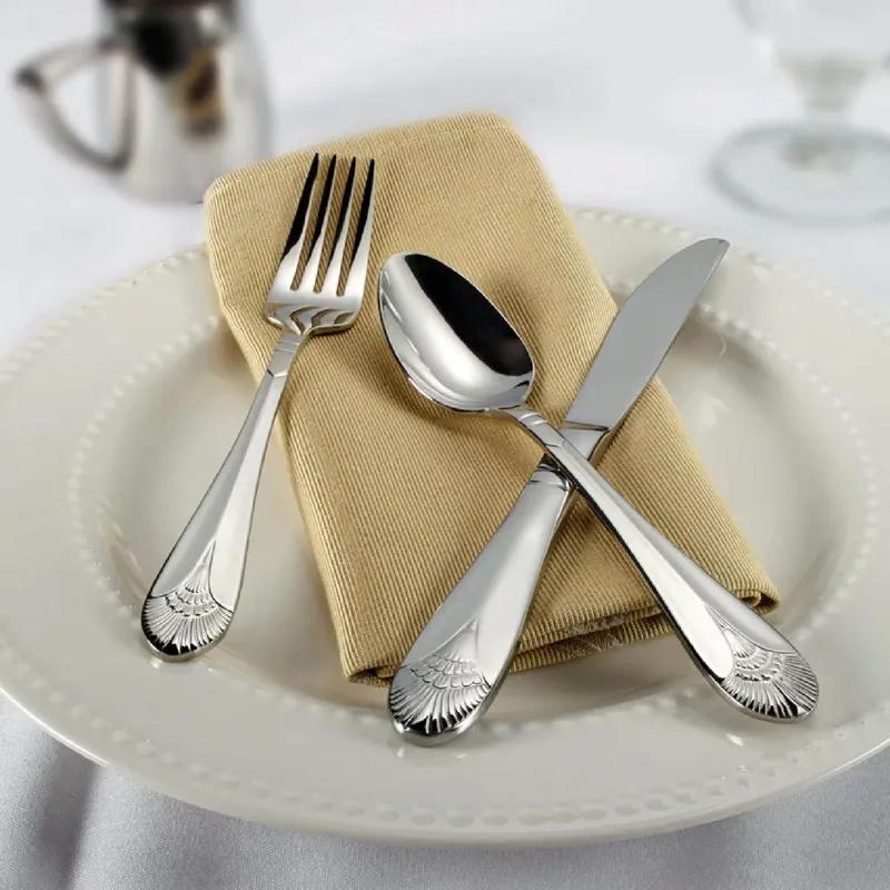 Peacock Demitasse Spoon 4.5 IN 18/8 Stainless Steel Extra Heavy 12/Pack