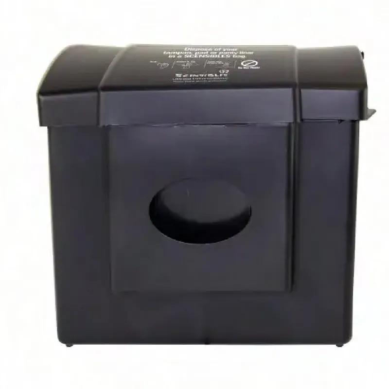 Scensibles® Menstrual Care Disposal Receptacle Black Polypropylene Copolymer (PPC) Surface Mount Combination 1/Each