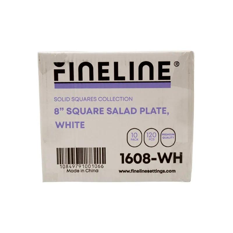 Plate 8X8 IN Plastic White Square 120/Case
