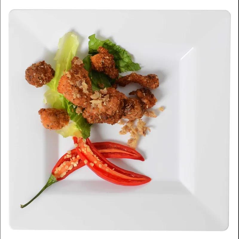 Plate 8X8 IN Plastic White Square 120/Case