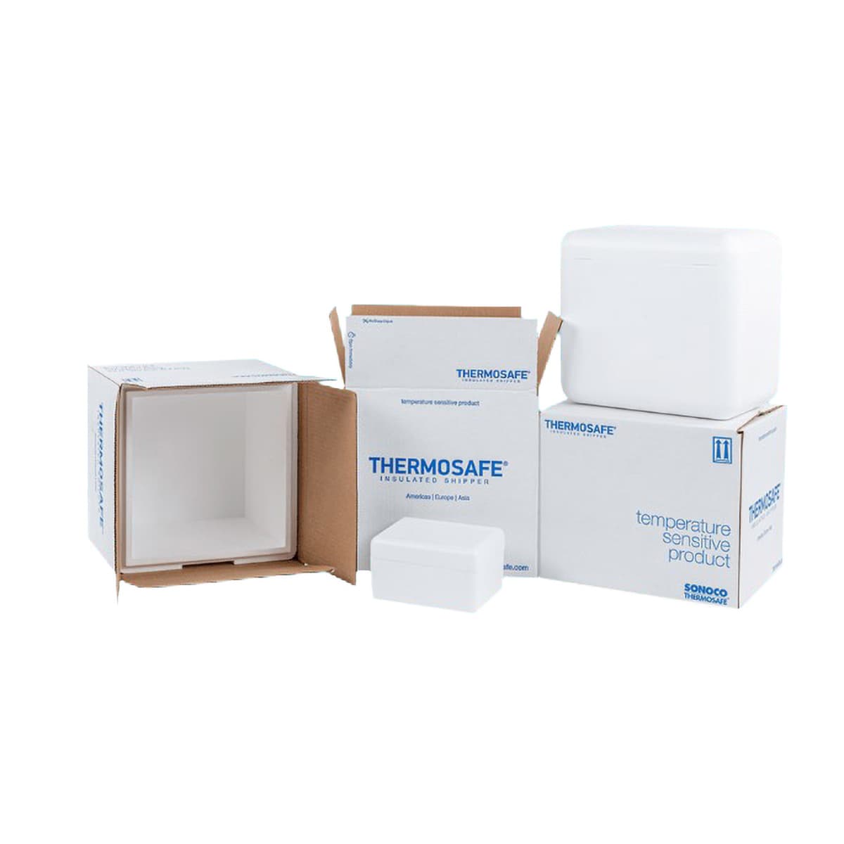 Sunoco® ThermoSafe Insulated Shipper 8X6X4 IN EPS Corrugated Cardboard 1.5” Wall Thickness 140 Count/Pallet