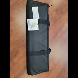 Bag Large (LG) 25.5X8X16.75 IN Polyester Black Water Resistant Hook and Loop Fastener Heavy Duty Zipper 24/Case