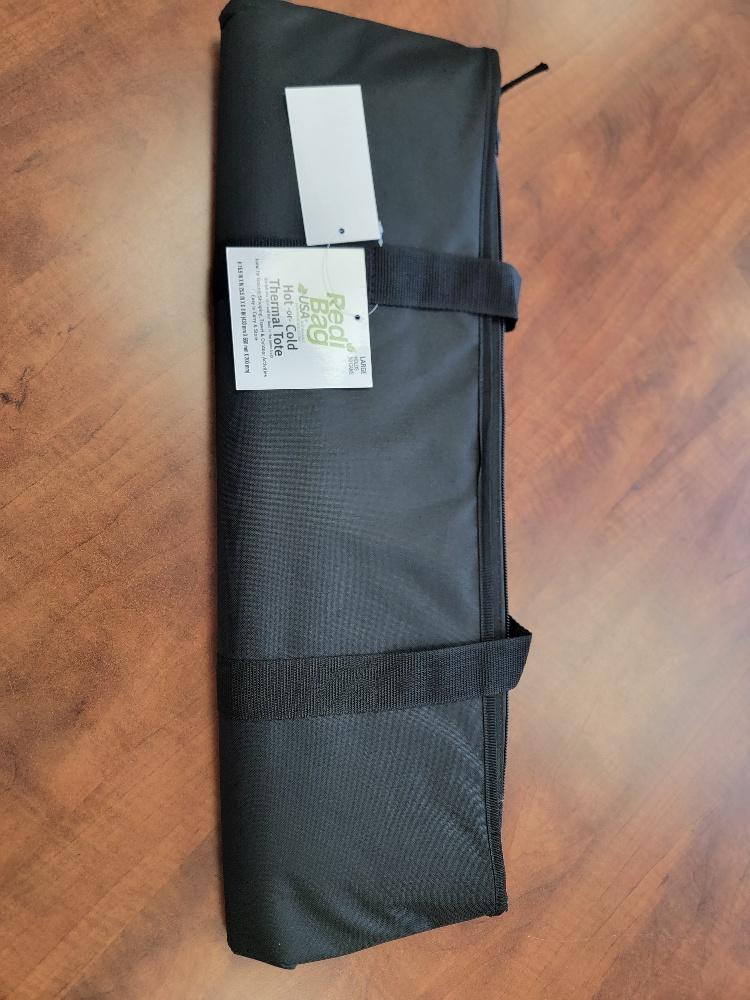 Bag Large (LG) 25.5X8X16.75 IN Polyester Black Water Resistant Hook and Loop Fastener Heavy Duty Zipper 24/Case