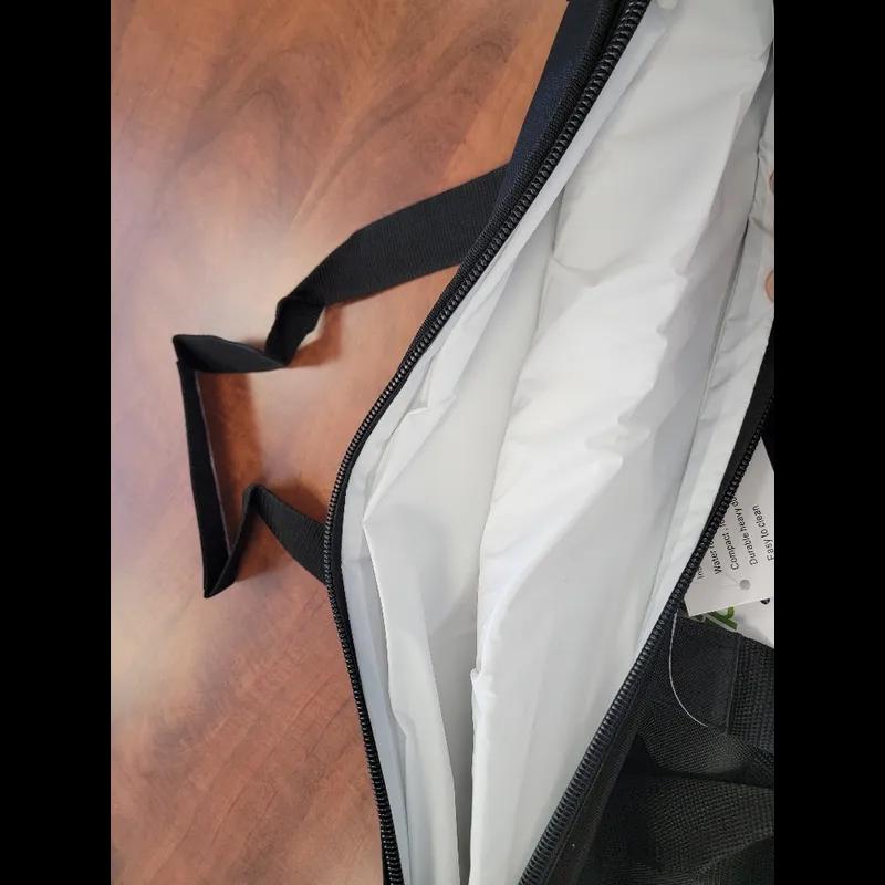 Bag Large (LG) 25.5X8X16.75 IN Polyester Black Water Resistant Hook and Loop Fastener Heavy Duty Zipper 24/Case