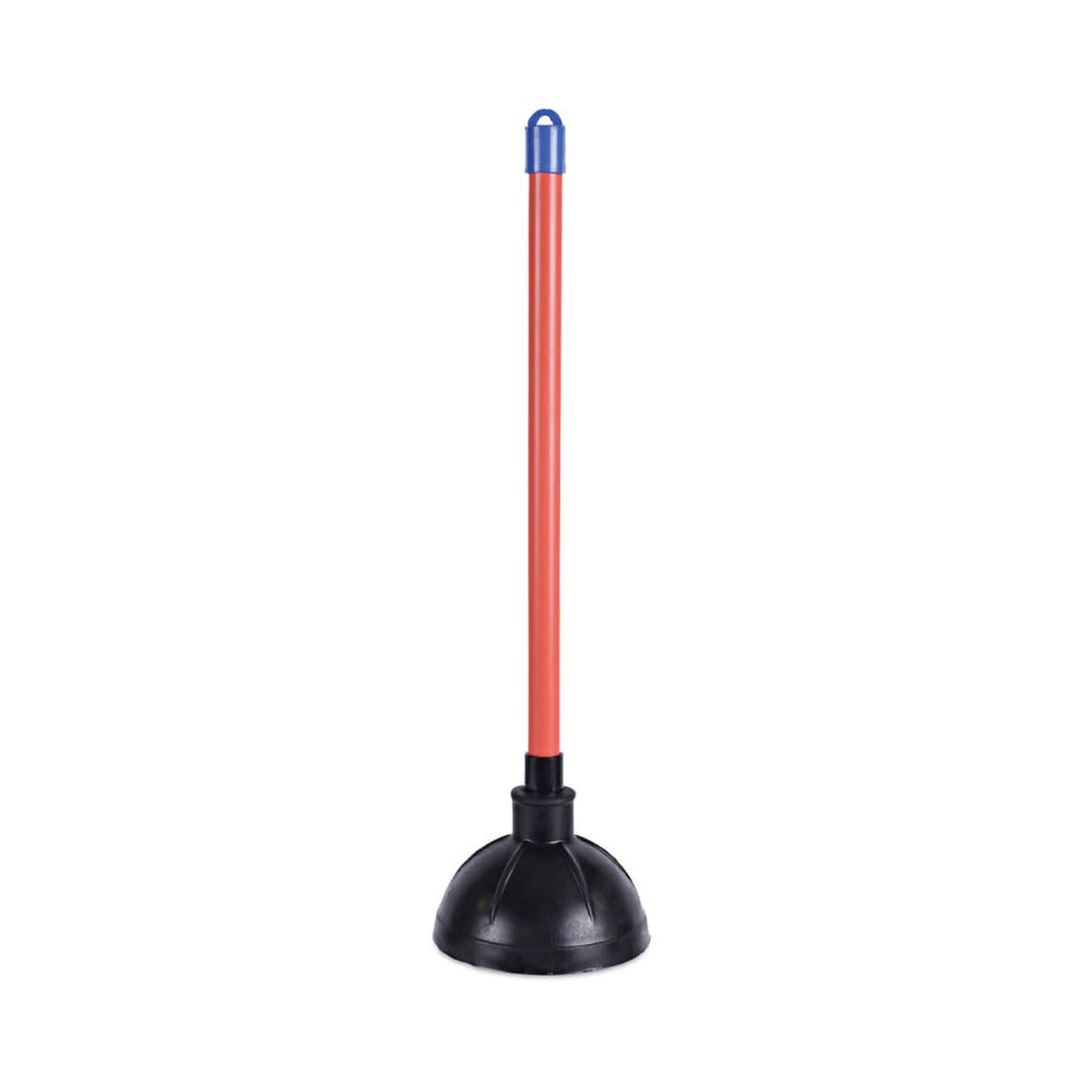 Boardwalk® Toilet Plunger 5.63X23.63 IN Red Black Plastic Industrial 6/Case