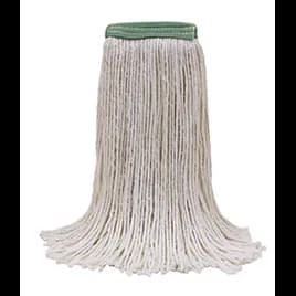 Safeguard™ MaxiRayon™ Mop Head White Rayon/Synthetic Blend 4PLY 1.25IN Narrow Headband 1/Each