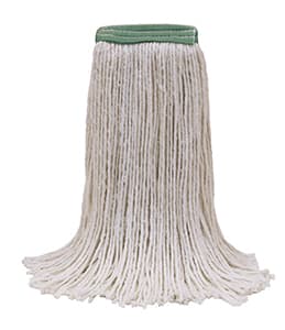 Safeguard™ MaxiRayon™ Mop Head White Rayon/Synthetic Blend 4PLY 1.25IN Narrow Headband 1/Each