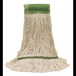 O-Cedar® Mop Head Large (LG) White Synthetic Yarn 4PLY Loop End Launderable Shrinkless 5IN Headband 1/Each