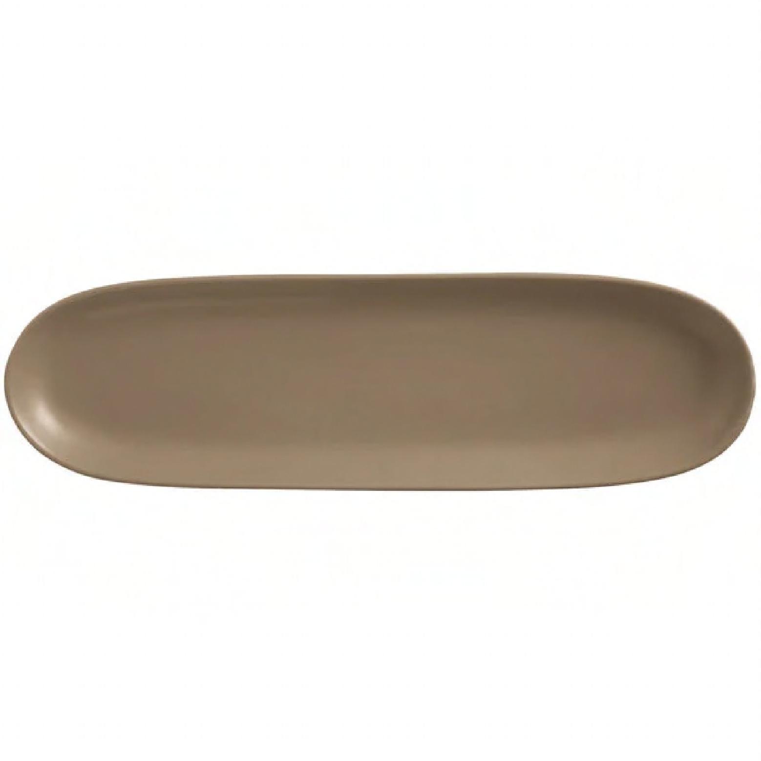 Driftstone Tray 13.25X4 IN Porcelain Sand Oblong Matte Finish 12/Case