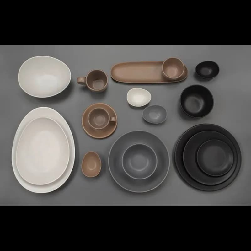 Driftstone Tray 13.25X4 IN Porcelain Sand Oblong Matte Finish 12/Case