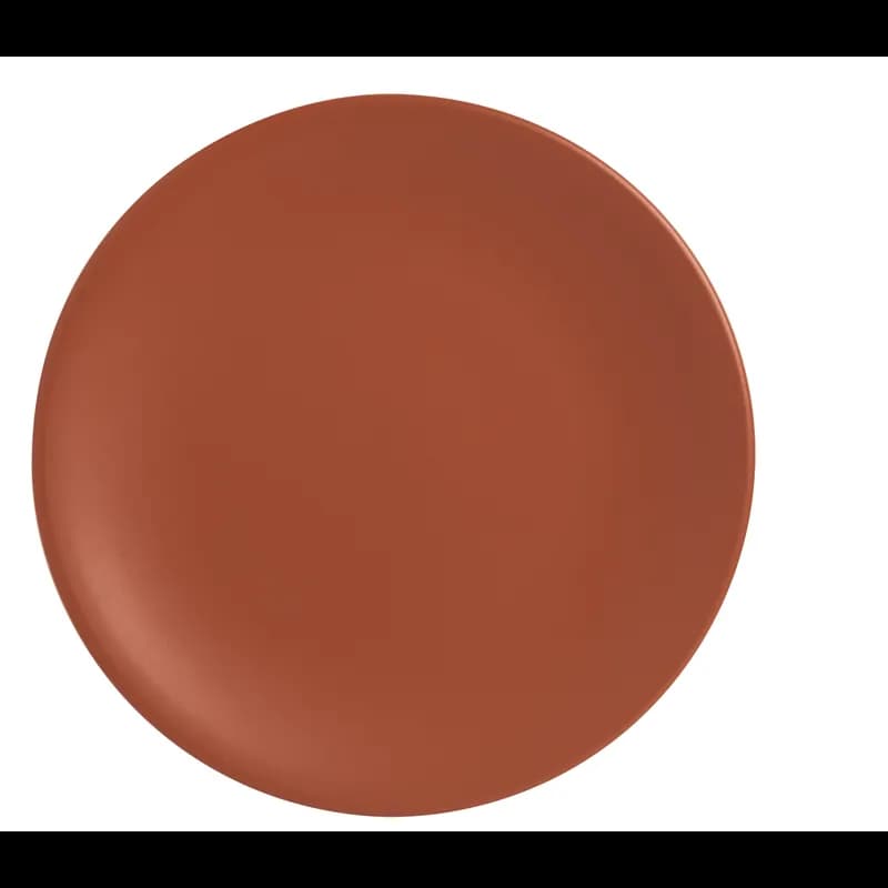 Driftstone Plate 9 IN Porcelain Red Coupe Style Matte Finish 12/Case