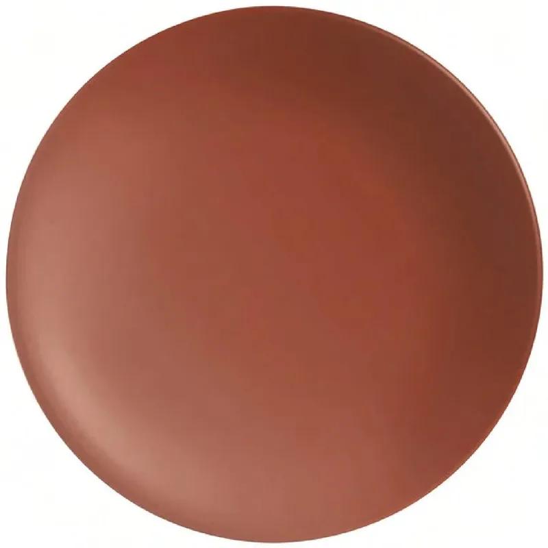 Driftstone Plate 9 IN Porcelain Red Coupe Style Matte Finish 12/Case
