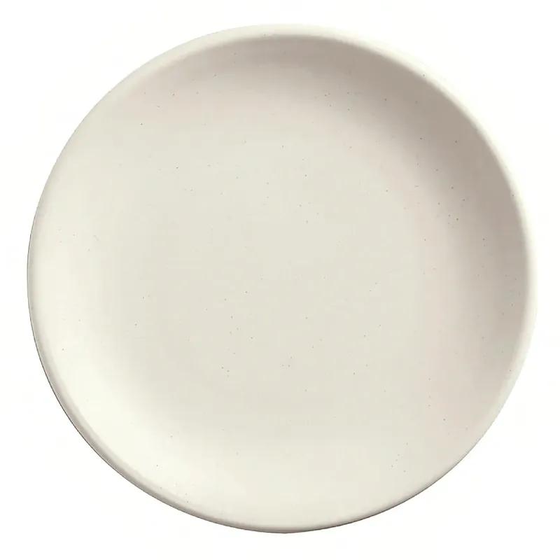 Driftstone Plate 9 IN Porcelain White Coupe Style Matte Finish 12/Case