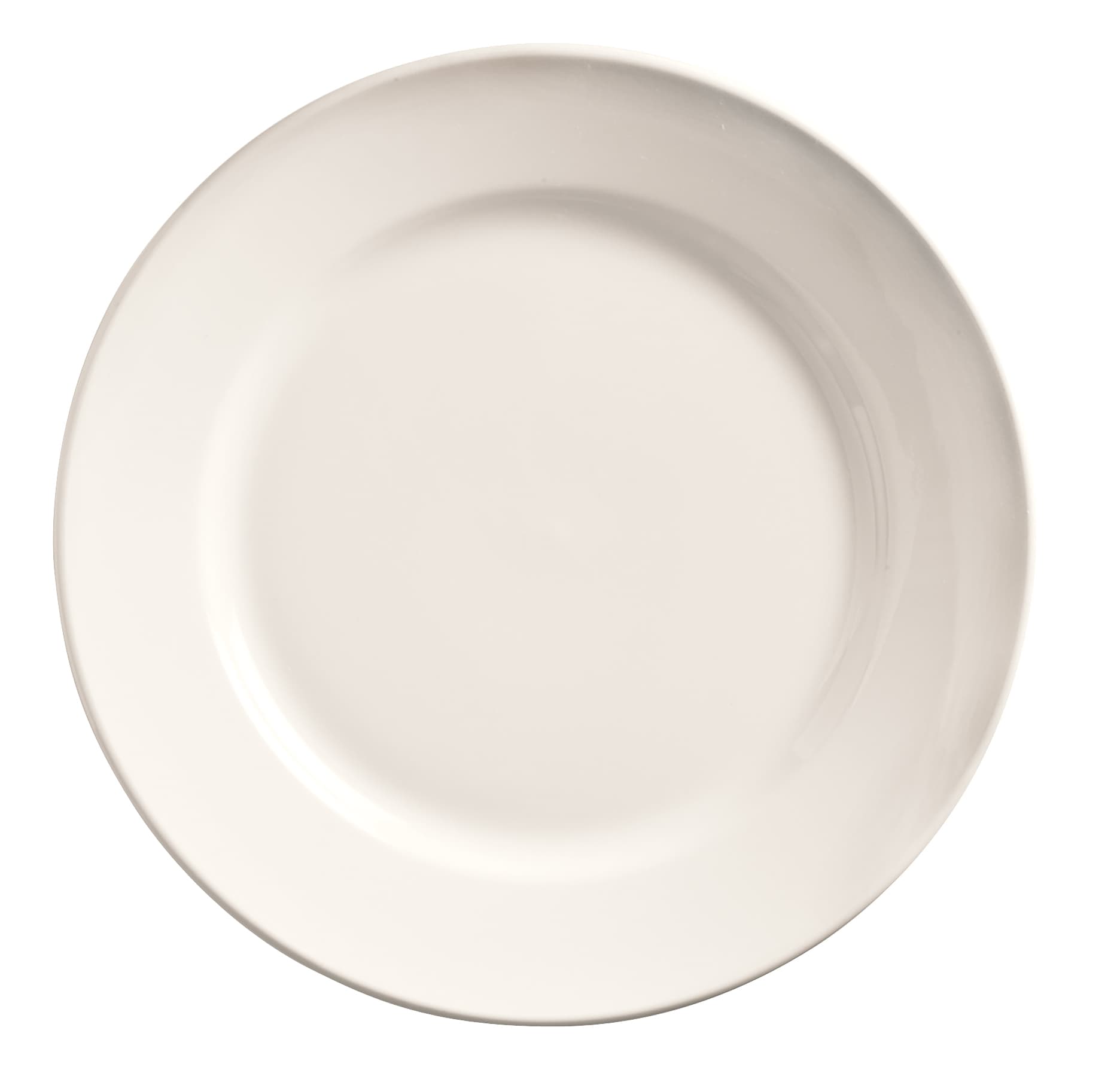 Porcelana Plate 7.13 IN Porcelain White Wide Rim 36/Case