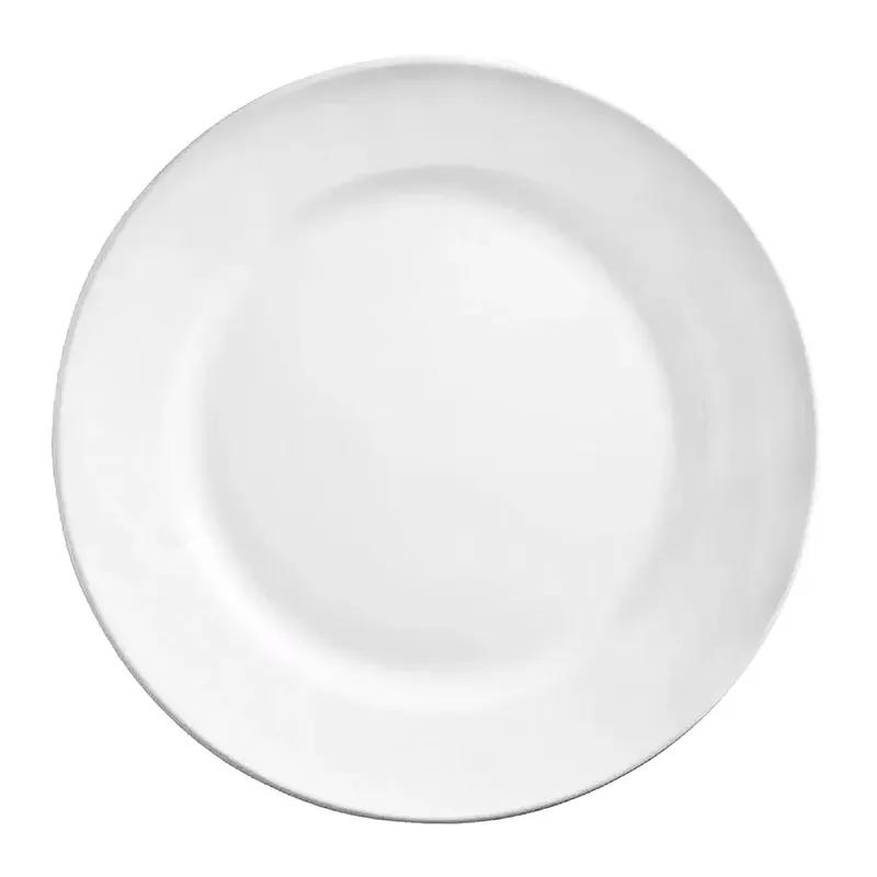 Porcelana Plate 7.13 IN Porcelain White Wide Rim 36/Case