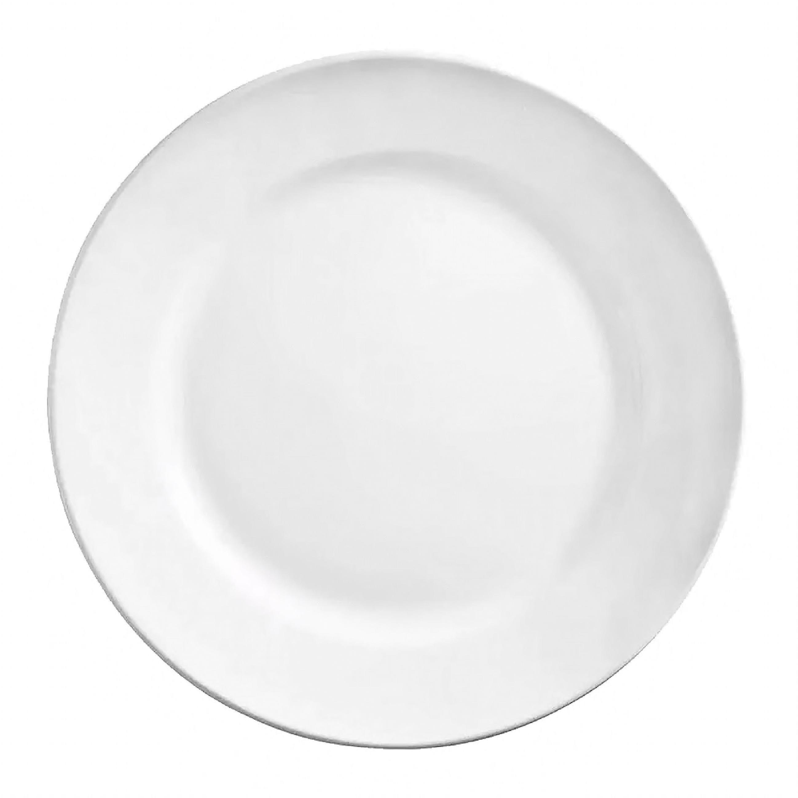 Porcelana Plate 7.13 IN Porcelain White Wide Rim 36/Case