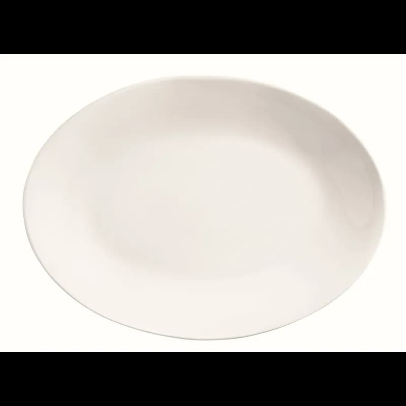 Porcelana Platter 11.75X11.75X11.75X1.25 IN Porcelain White Oval Coupe Style 12/Case