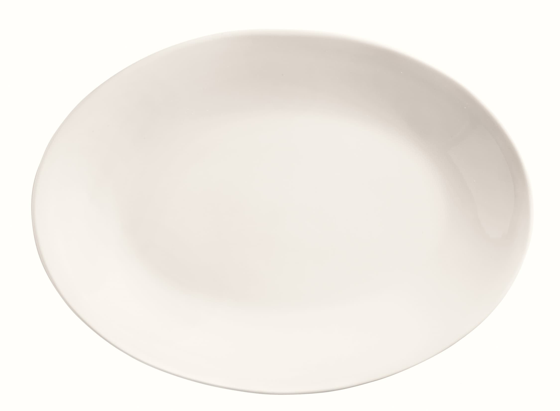 Porcelana Platter 11.75X11.75X11.75X1.25 IN Porcelain White Oval Coupe Style 12/Case