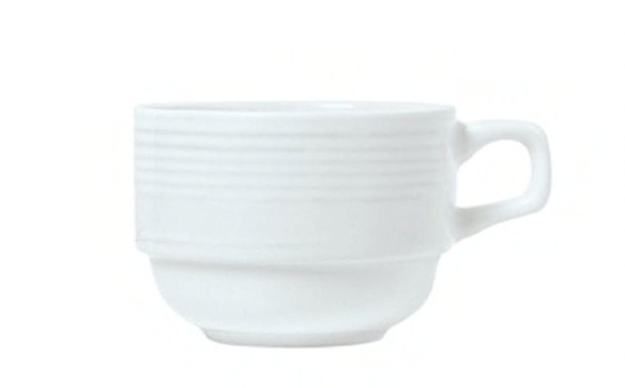 Reflections Espresso Cup 3.63 IN 4 FLOZ Porcelain White Stackable 36/Case