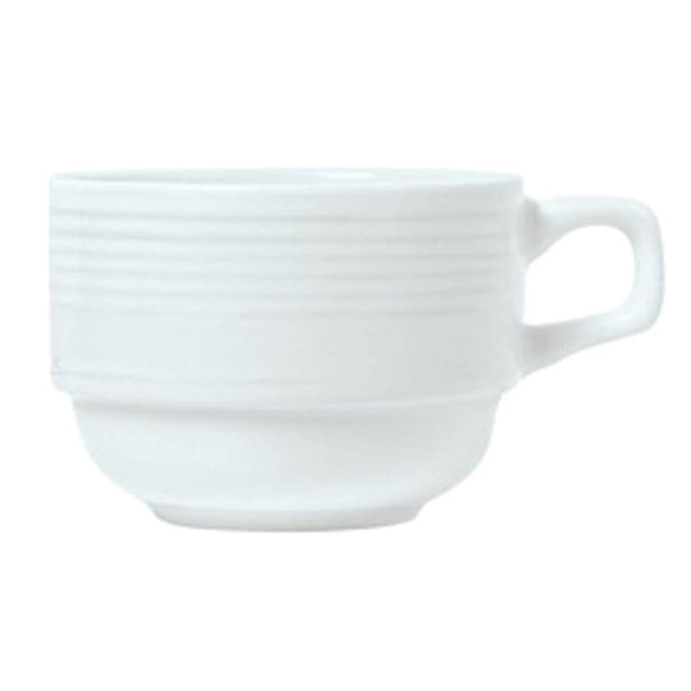 Reflections Espresso Cup 3.63 IN 4 FLOZ Porcelain White Stackable 36/Case