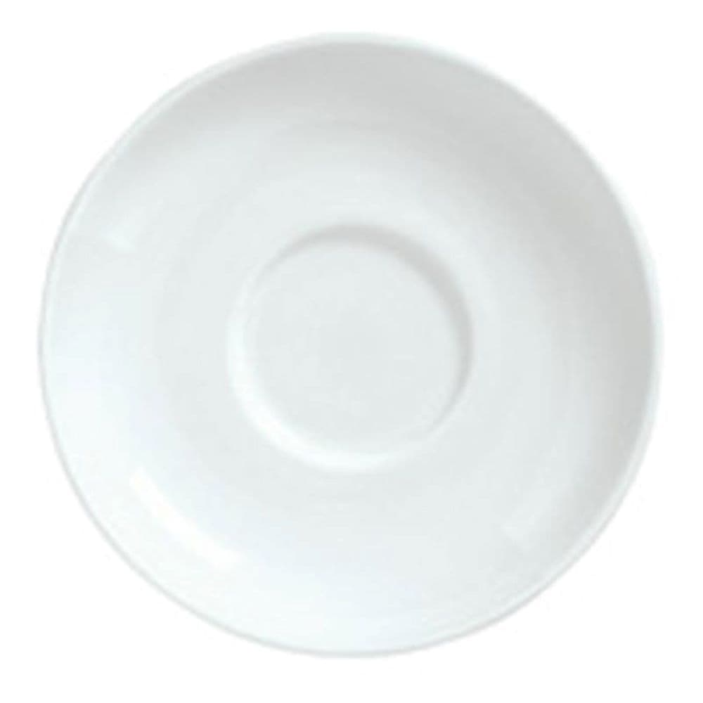 Reflections Espresso Coffee Tea Saucer 5 IN Porcelain White 36/Case
