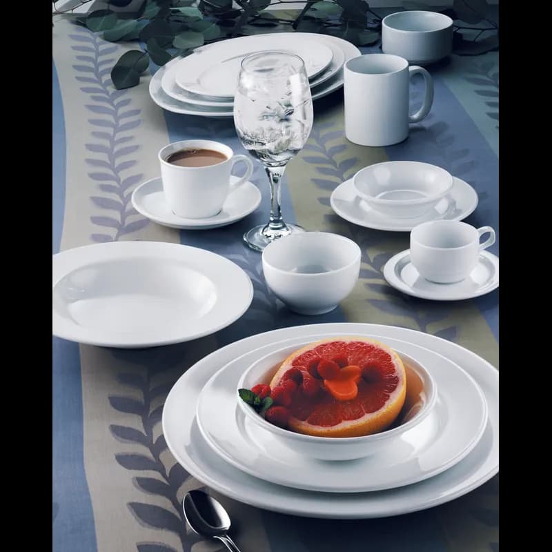 Reflections Espresso Coffee Tea Saucer 5 IN Porcelain White 36/Case