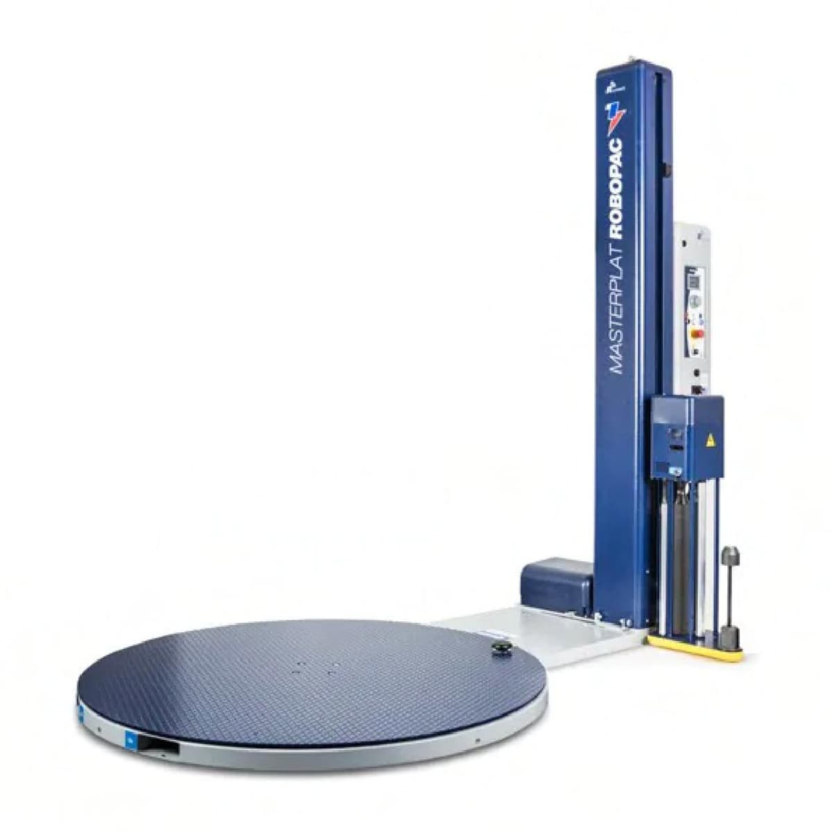Robopac Masterplat Stretch Film & Dispenser 65X40X48X110 IN Low Profile Semi-Automatic Steel Turntable 1HP 120V 1/Each