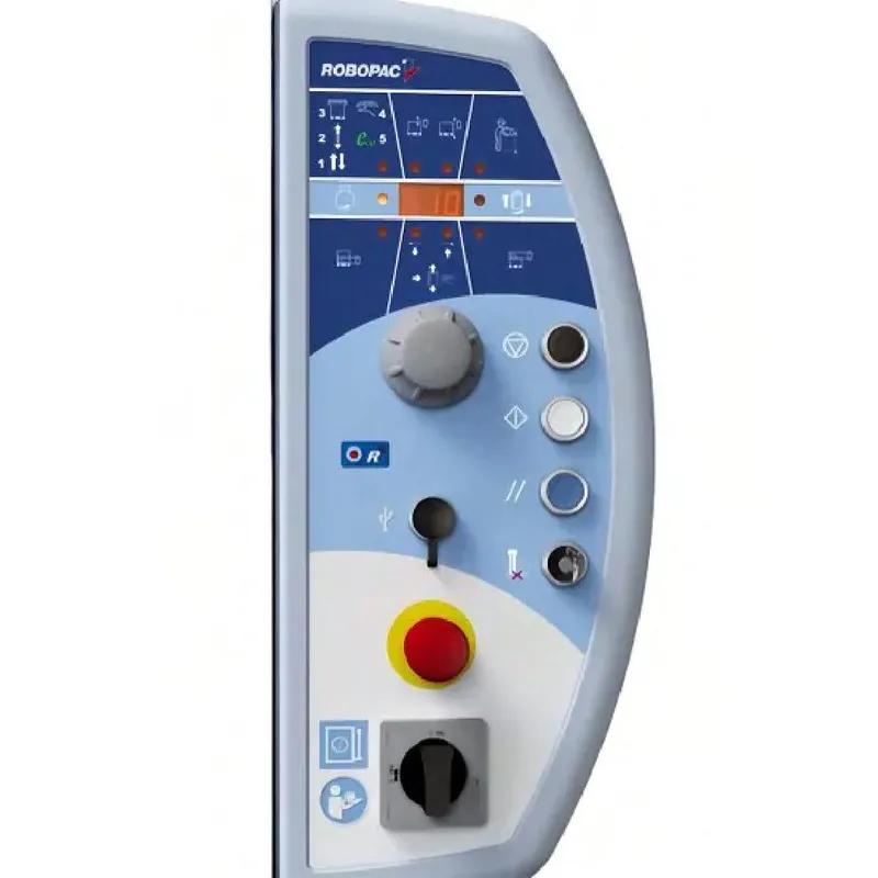 Robopac Masterplat Stretch Film & Dispenser 65X40X48X110 IN Low Profile Semi-Automatic Steel Turntable 1HP 120V 1/Each