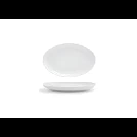 Harmony Plate 11.5X7.5X1.25 IN Porcelain Bright White Oval Coupe Style 4/Case