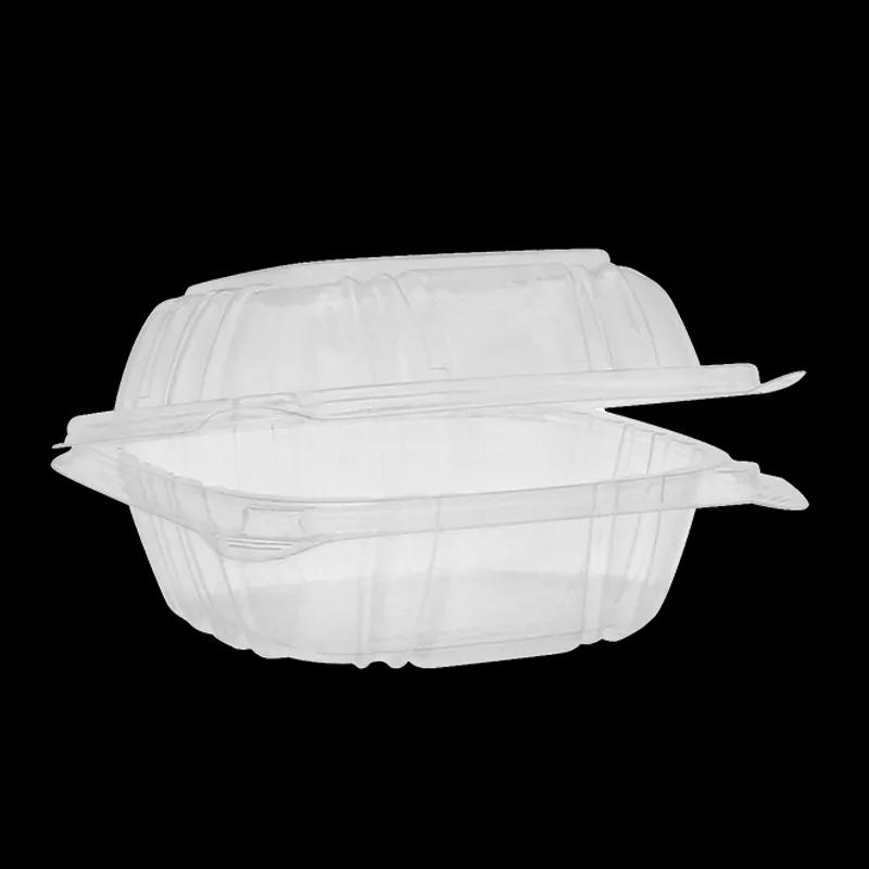 Victoria Bay Sandwich Take-Out Container Hinged 5X5 IN PS Clear Square Lock 125 Count/Pack 3 Packs/Case 375 Count/Case