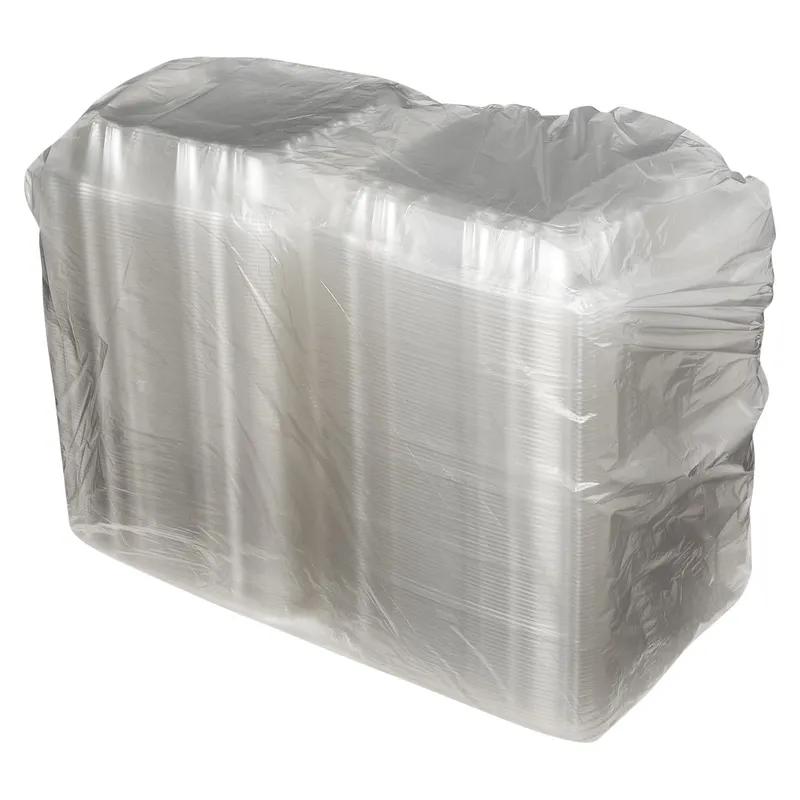 Victoria Bay Take-Out Container Hinged Large (LG) 9X9 IN PS Clear Square Lock 100 Count/Pack 2 Packs/Case 200 Count/Case