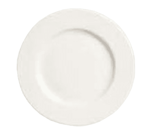 RESERVE BY LIBBEY Silk Plate 10.25 IN Porcelain White Wide Rim 12/Case