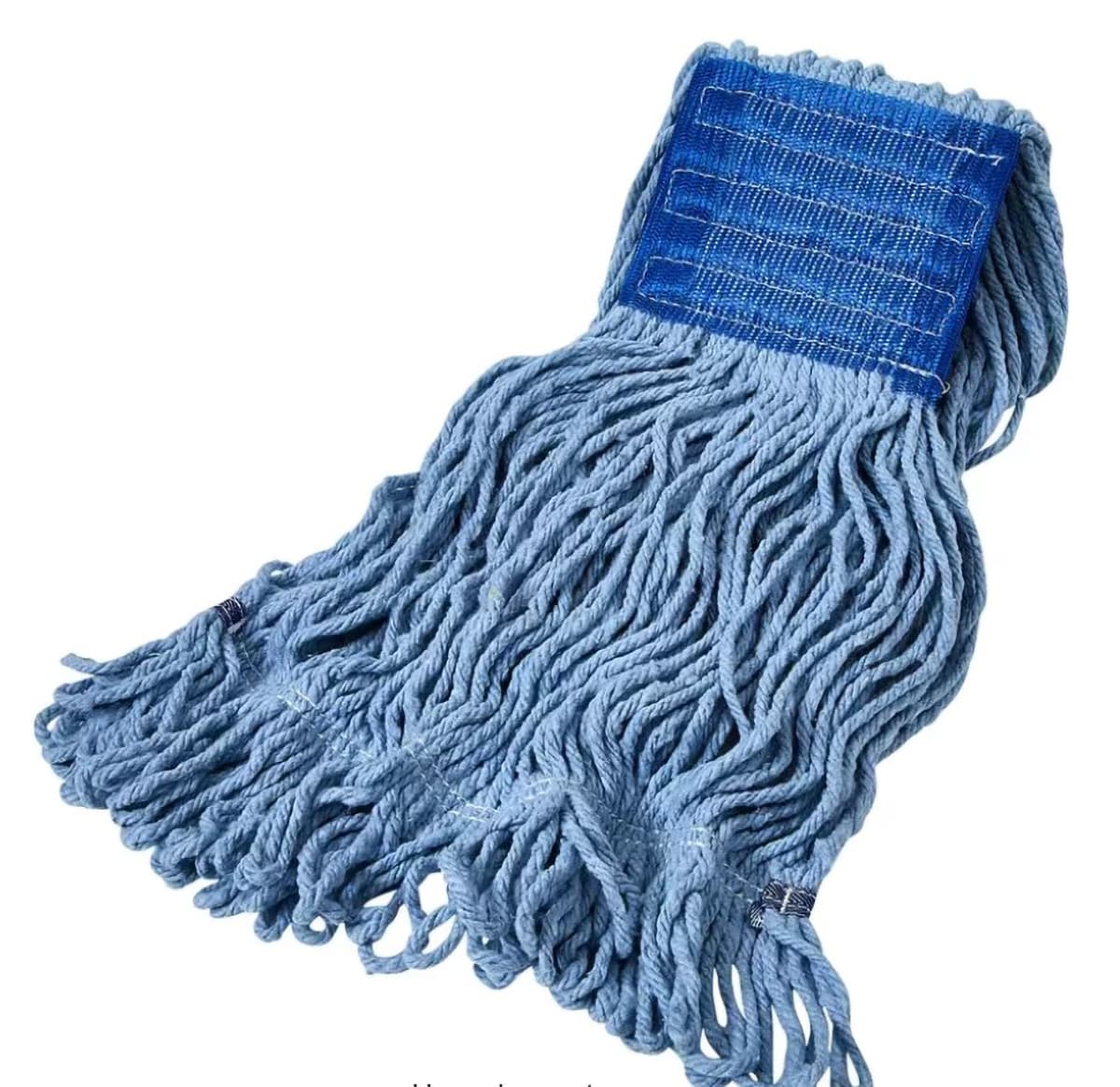 Mop Head Medium (MED) Blue Cotton Polyester Blend Looped 1/Each