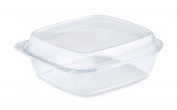 Fresh ‘n Clear® Bowl With Dome Lid Large (LG) 48 OZ PET Clear Square Tamper-Evident 160/Case