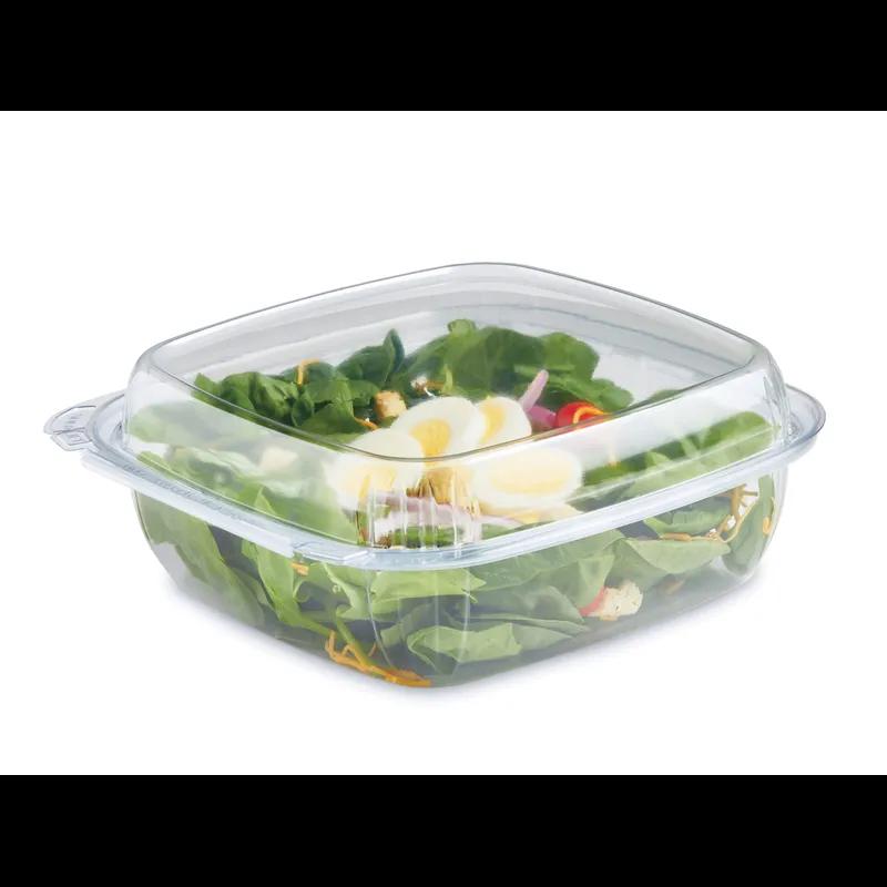 Fresh ‘n Clear® Bowl With Dome Lid Large (LG) 48 OZ Clear Square Tamper-Evident 160/Case